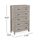 Titeca - Contemporary 5 Drawer Dresser