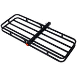 Heavy Duty Steel Hitch Mount Cargo Carrier Rack For SUV, Truck, Car With 2" Receiver - Black