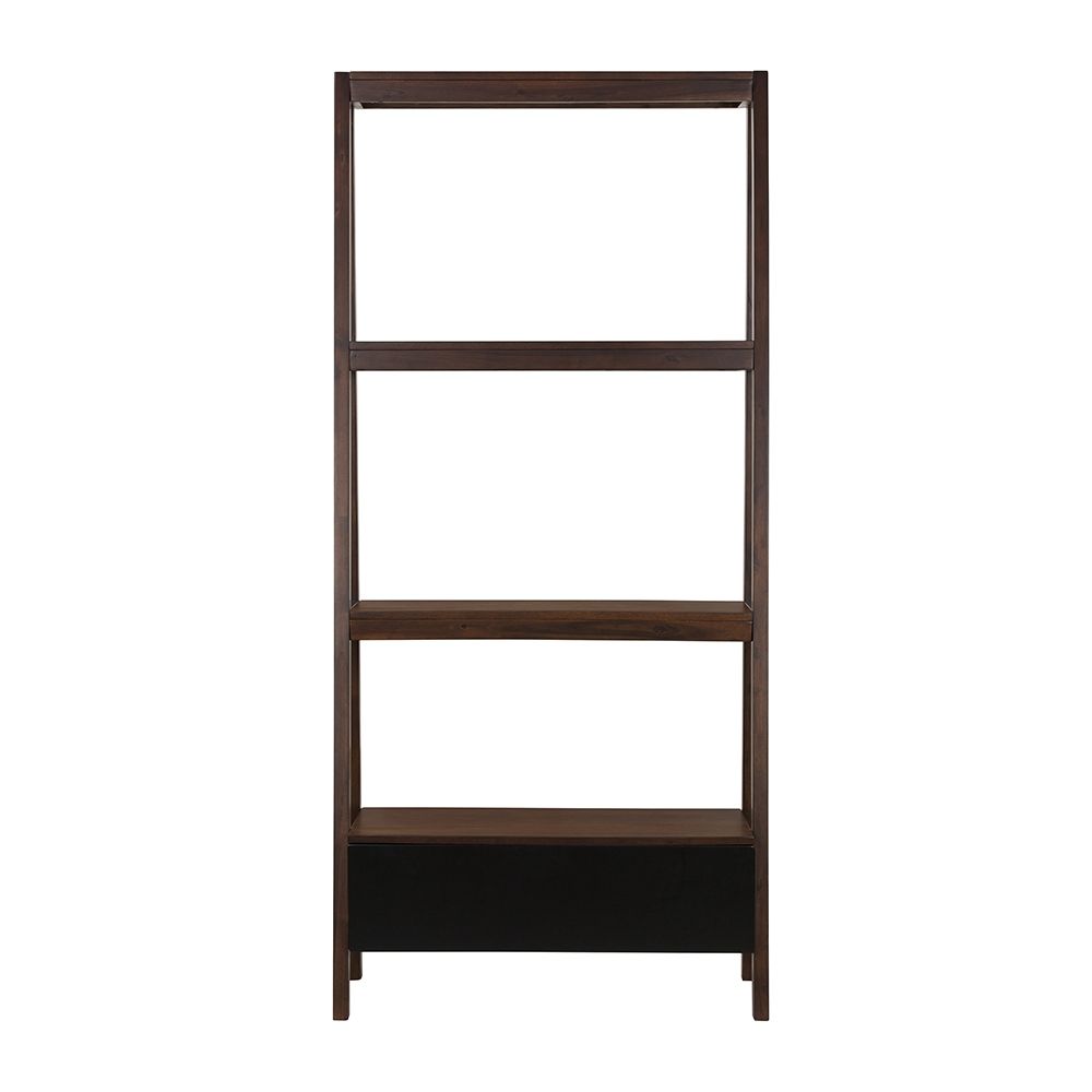 Ladder Shelf, Ladder Style Display Shelf - Natural Wood / Brown
