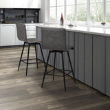 Swivel Counter Stool - Gray
