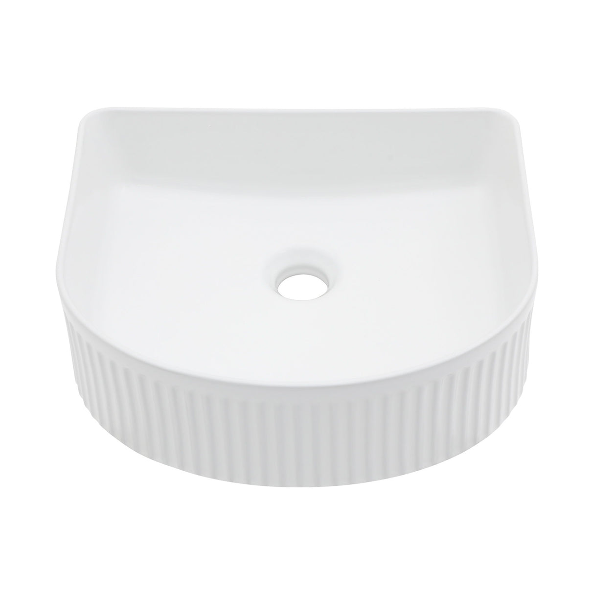 Vessel Bathroom Sink With Design - White