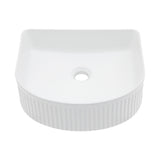 Vessel Bathroom Sink With Design - White