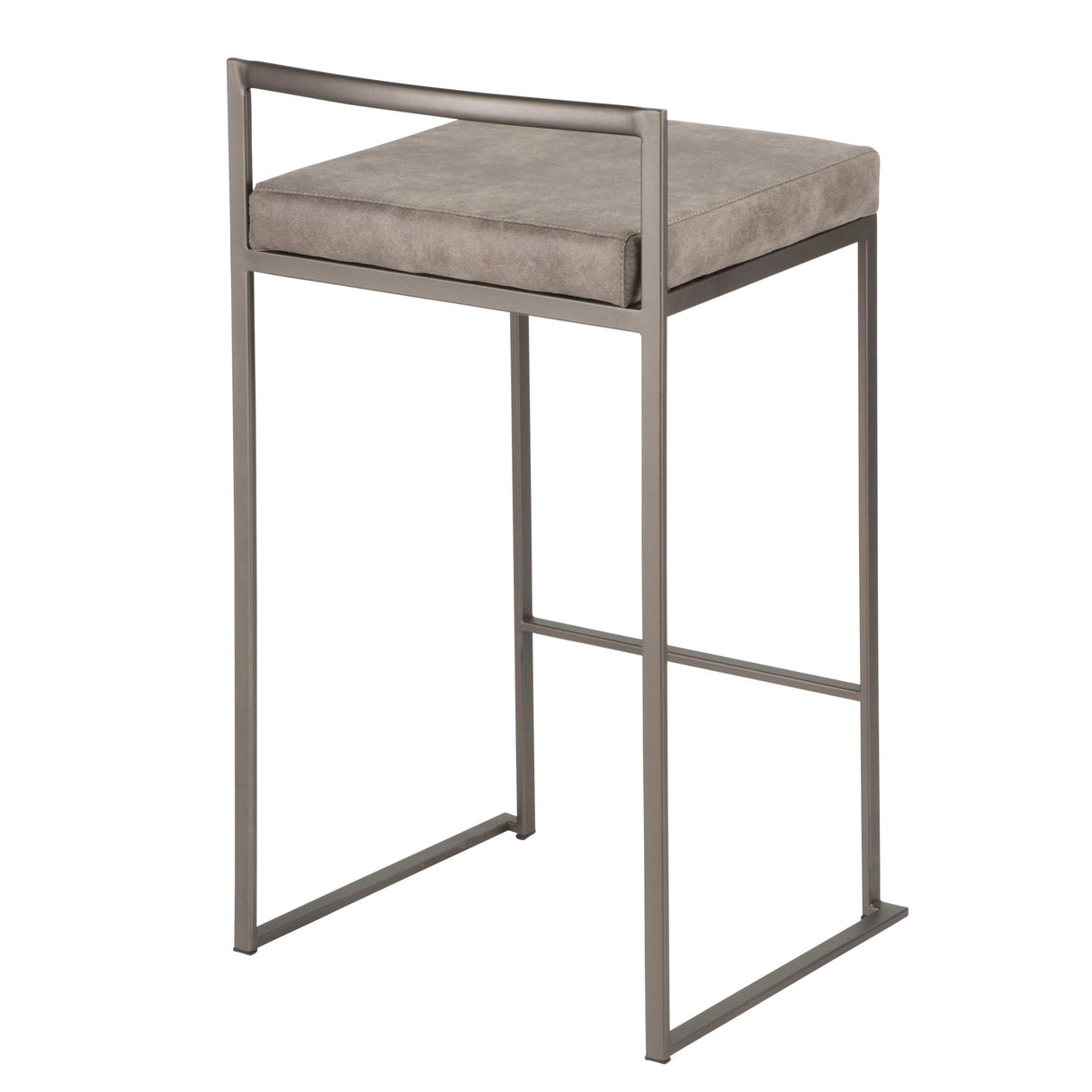 Fuji - Contemporary Stackable Counter Stool (Set of 2) - Antique / Stone