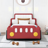 Race Car Shaped Platform Bed With Wheels