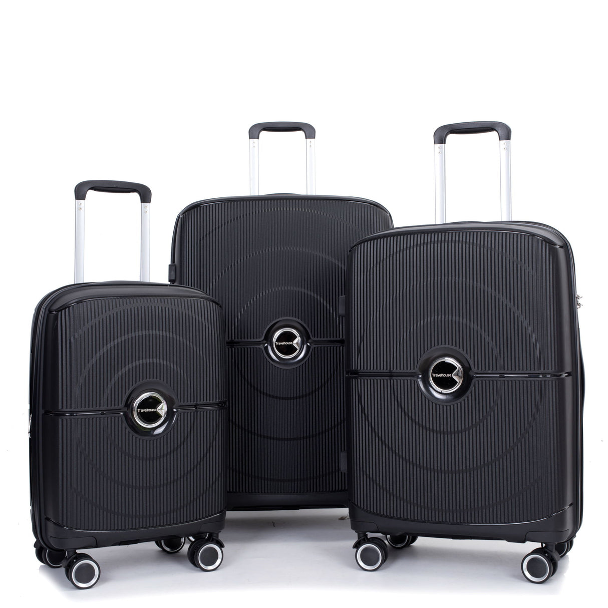 Expandable Hardshell Suitcase Double Spinner Wheels Luggage Sets
