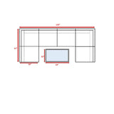 Comfortable Modern Patio Rattan Sectional Set With Cushions