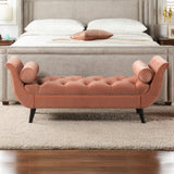 Alma - Tufted Flared Arm Entryway Bench