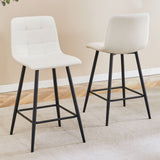 Bar Chair Set Comfortable With Metal Legs And Ergonomic Design