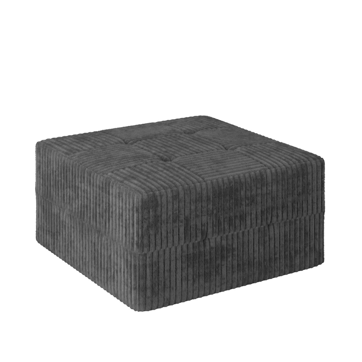 Modern Minimalist Ottoman Sofa Compressed Sectional Corduroy Couch Sleeper