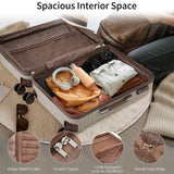 4 Piece Luggage Suitcase Set, Hard Shell Lightweight Expandable Travel Luggage With 4 Packing Cubes