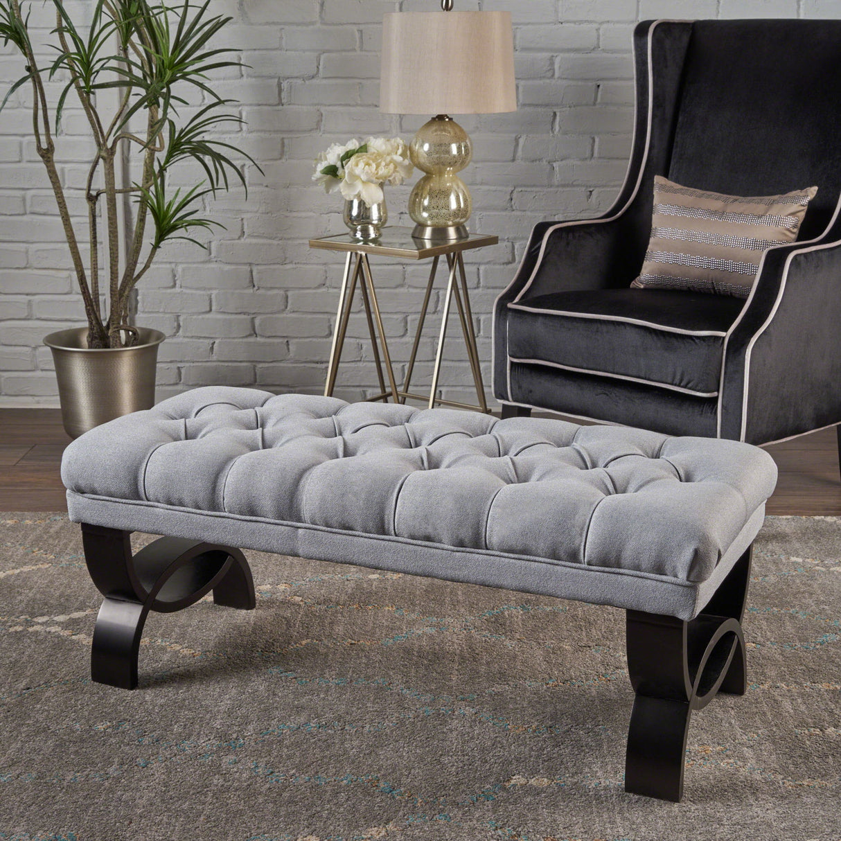 Hilton - Ottoman Bench Classic Style