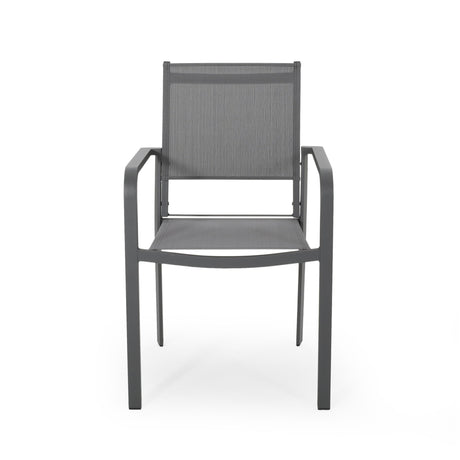 Waterfal - Outdoor Aluminum Dining Chair With Mesh Seat (Set of 2)