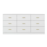 9 Drawer Dresser, Ample Storage For Bedroom