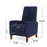 Contemporary Wide Manual Club Recliner