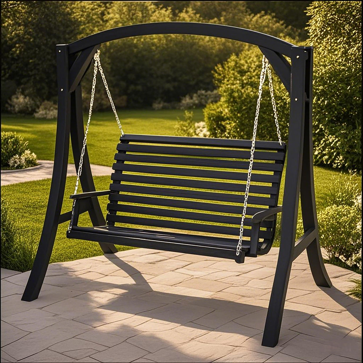 San Juan - Outdoor Swinging Loveseat With Support