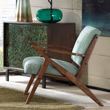 Lounge Chair With Tufted Upholstery And Solid Frame
