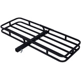 Heavy Duty Steel Hitch Mount Cargo Carrier Rack For SUV, Truck, Car With 2" Receiver - Black