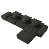 Modern Oversized Diy Combination Modular Sectional Sofa With Pillows
