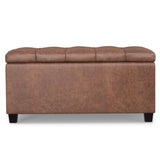 Sienna - Upholstered Storage Ottoman Bench