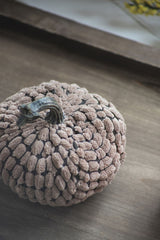 Chenille Weighted Pumpkin Ornament Decor For Holiday Harvest Festival Fall Festival & Thanksgiving