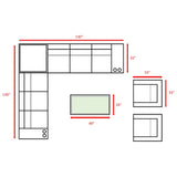 Stylish Rattan Wicker Person Seating Group With Premium Sunbrella Cushions Perfect For Outdoor Entertaining