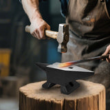 Heavy Duty Cast Steel Anvil, 22 Lbs Single Horn With Large Countertop, High Hardness For smithing