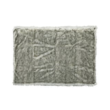 Luxury Throw Blanket With Streaks - Gray