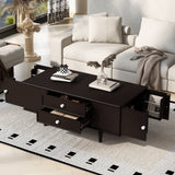 Modern Rectangle Coffee Table With Four Drawers
