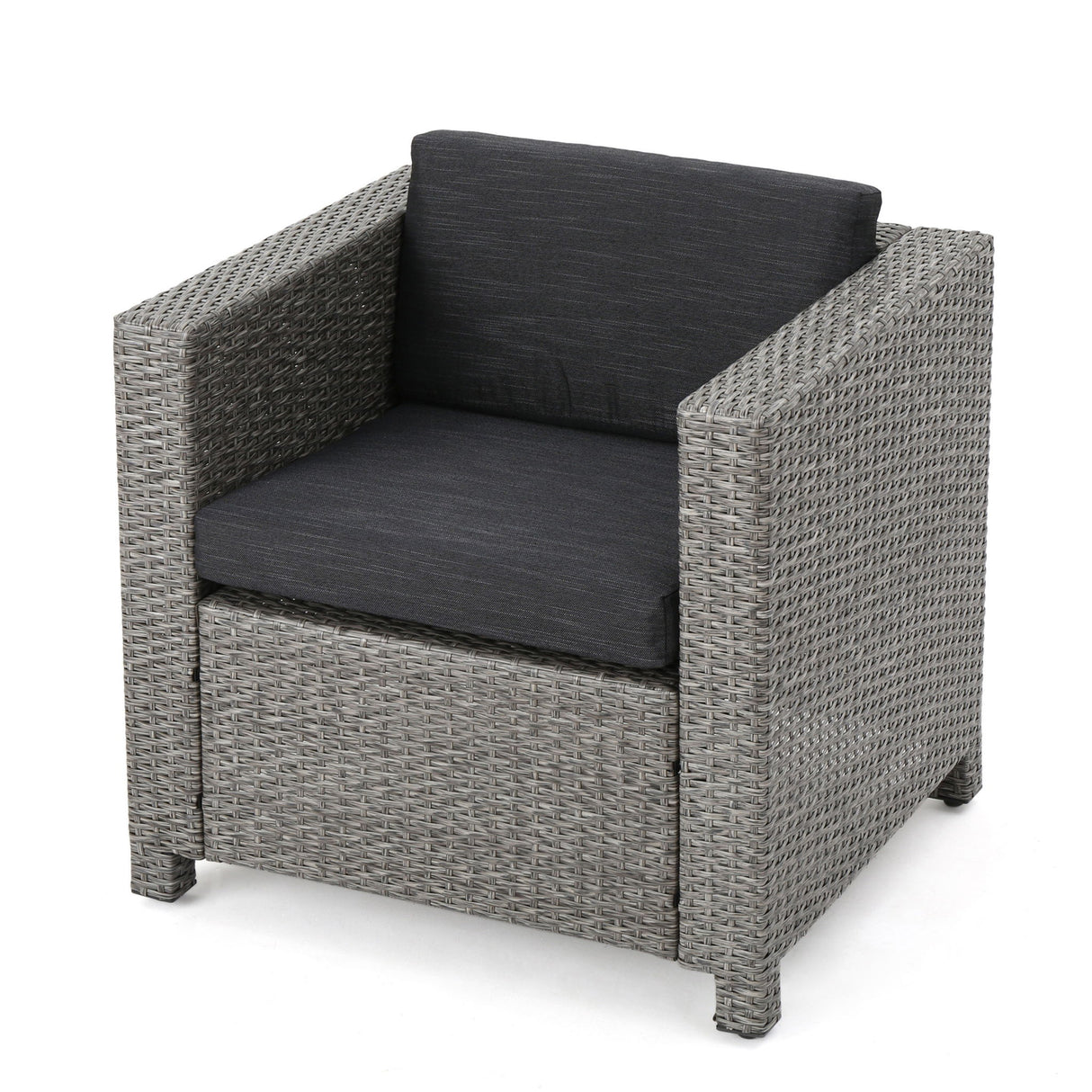 Stylish Outdoor Club Chair With Weather Resistant Cushions