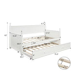 Twin Size Daybed & Twin Size Trundle - White