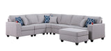 Cooper - Comfort Sectional Sofa With Ottomans And Cupholder