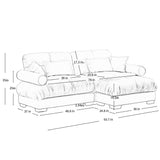 Super Comfort Oversized Modular Sectional Sofa With Movable Ottoman
