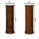 3 Drawer Drum - Chestnut