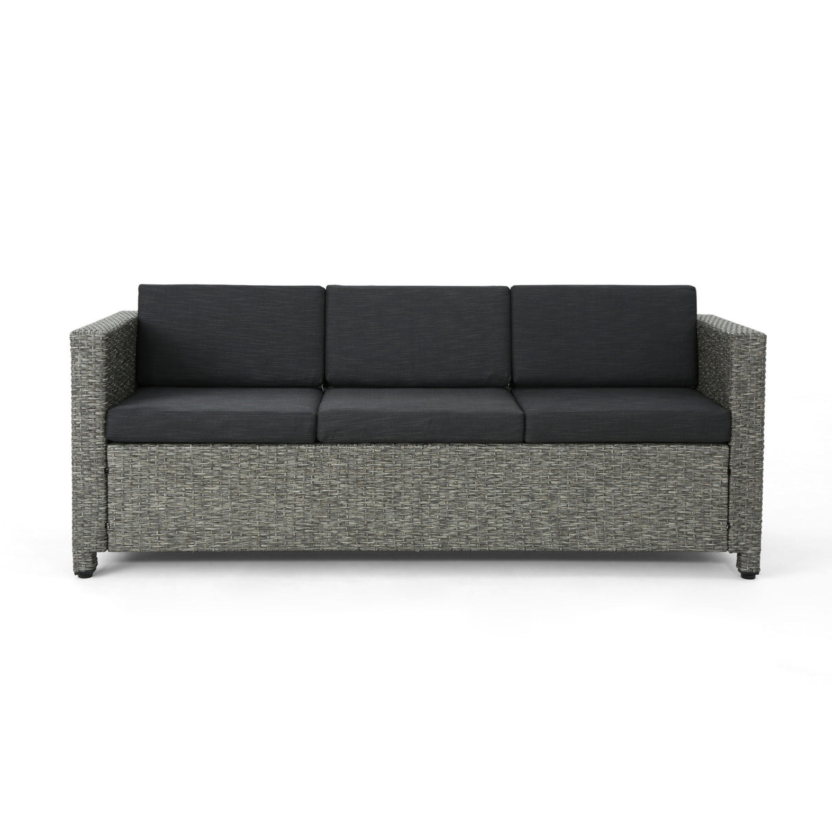 Thalassa - Outdoor 3 Seater Sofa With Removable Cushions And Steel Frame