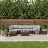 Wicker Sectional Seating Group With Plush Cushions