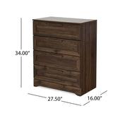 Broxon - Rustic Drawer Nightstand