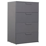 Bliss - Glossy 4 Drawer Jumbo Chest With Extra Deep Storage