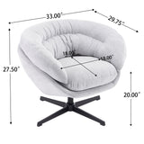 Modern Chenille Office Chair With 360 Degree Swivel