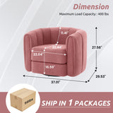 Swivel Accent Chair Wide Upholstered For Living Room