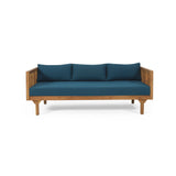 Claremont - 3 Seater Daybed Teak Acacia Wood Water Resistant Cushions