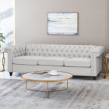 Chesterfield Style 3 Seater Sofa With Deep Button Tufting