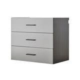 Astro Series - Metal Wall Mounted Base Drawer Storage Cabinet With Soft Closing Features - Metallic Gray