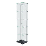Premium 5 Tier Glass Display Case With 5 Dynamic LED Modes