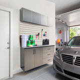 Astro Series - Garage Cabinet Set C With Soft Closing Drawers - Metallic Gray