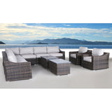 Stylish Sofa Seating Group With Cushions Perfect For Outdoor Gatherings