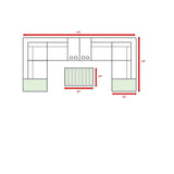 Wicker Sectional Seating Group With Plush Cushions