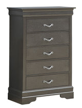 Sleek Transitional Chest - Metal Black