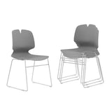 Modern Stacked Office Chairs (Set of 4)