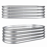 Heavy Duty Galvanized Raised Garden Bed Kit For Vegetables, Flowers & Herbs