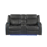 Blanca - Power Reclining Set With LED Lights, USB And Built In Speakers